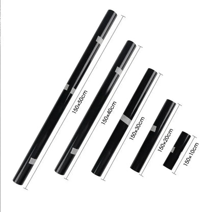 Gloss black car body film vinyl wrap decals self adhesive sticker motorcycles bike auto skin color changing films 150*50cm