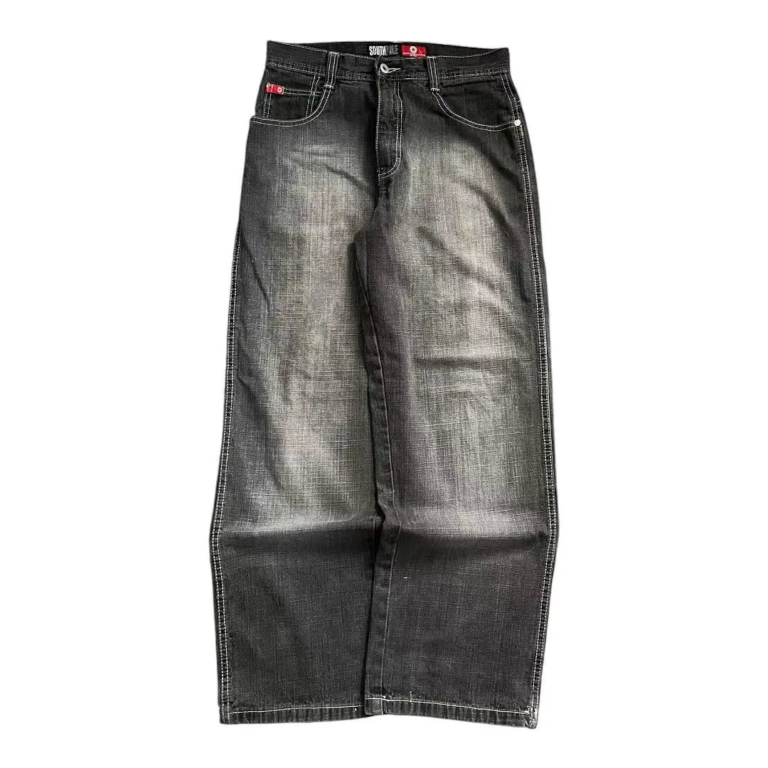 American Fashion Trend Joker Best Sell Special Spot Jeans Women Street Y2K New Punk Oversized Wide-leg Pants Unisex Casual Jeans