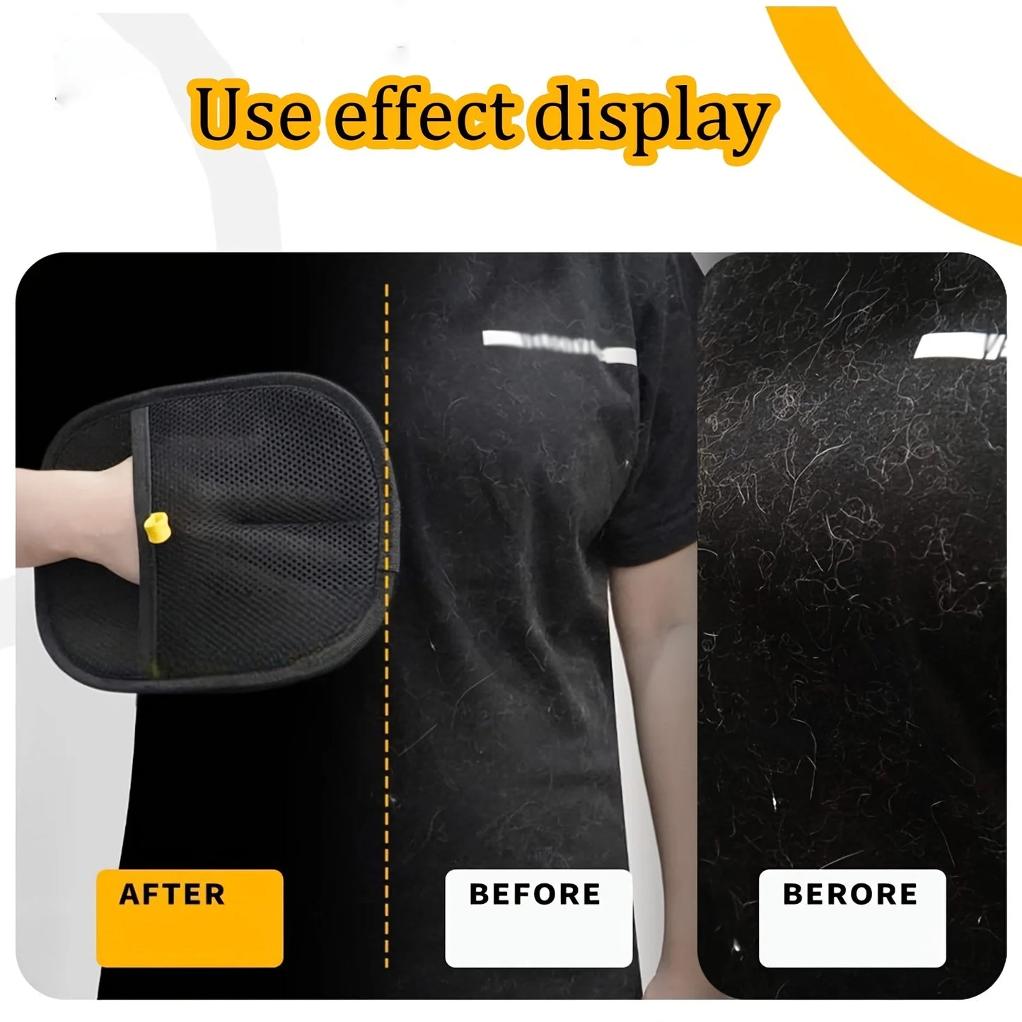 2025Pet Grooming Glove Double Sided Hair Removal Glove for Cats Dogs Bathing Cleaning Carpet Sofa Portable Washable PetAccessory