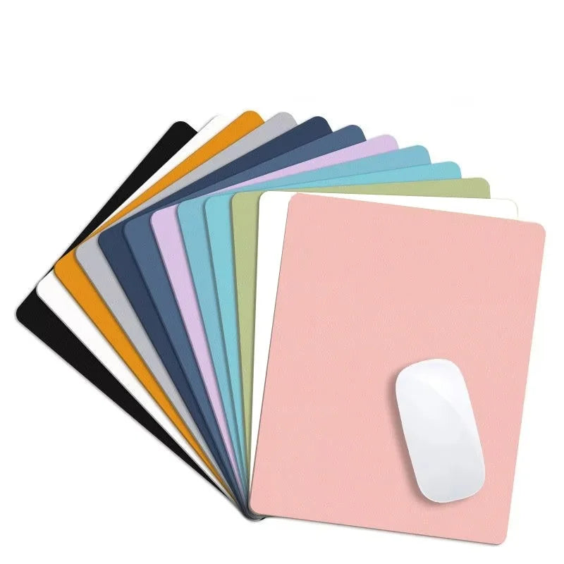 Universal PU Mouse Pad Non-Slip Gaming Leather Mouse Pad Waterproof Anti-Scratch Mice Mat Desktop Keyboard Desk Pad For Computer