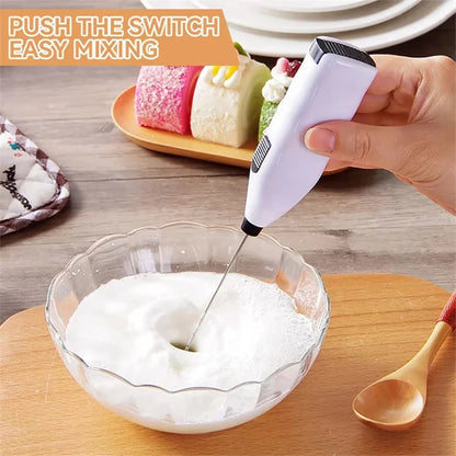 1 X Mini Electric Kitchen Blender, Milk Frother, Can Be Used for Mixing Coffee, Custard Shakes, Blender, Coffee Blender