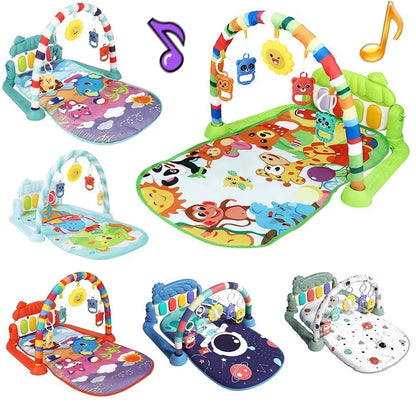 Baby Fitness Racket Piano Toy Newborn Baby Music Pedal Piano Fitness Equipment Soft Detachable Baby Climbing Mat Pedal Toy