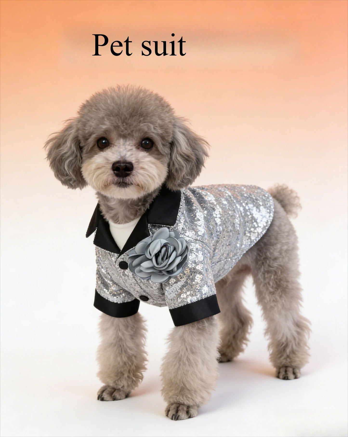 Pet Clothing Fashion Dog Tuxedo Costume, Elegant Cat Clothes & Pet Holiday Dress Accessories for Wedding Party