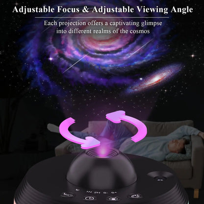 13 in 1 Star Projector Night Light 360° Degree Rotating 4K HD Galaxy Projector Bedroom With Timer Planetarium Projector For Kids