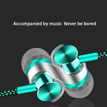 3.5mm Wired In-Ear Headphones with Ergonomic Design, HiFi Stereo Sound & Volume Control