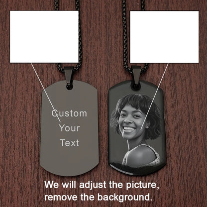 photo necklace custom stainless steel happy birthday photo necklace personalized Custom Picture Necklace picture necklace custom