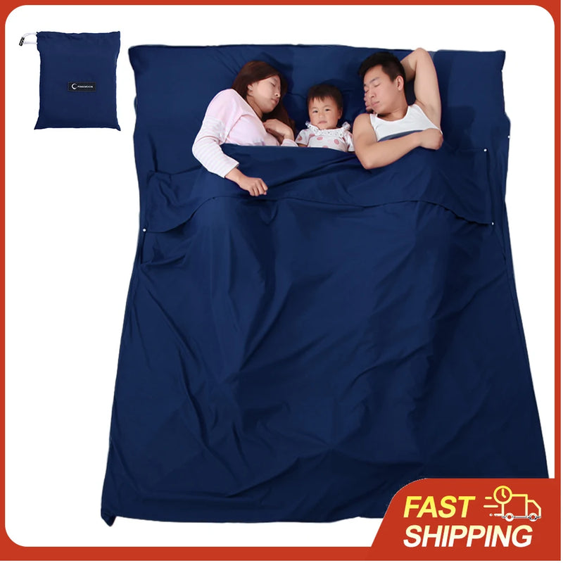 Lightweight Sleeping Bag Liner Sleeping Sack Outdoor Camping Hotel Travel Sheet