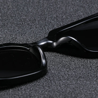 1Pc Men's Fashion Glasses New Trendy Square Frame Retro Rivet Y2K Music Festival Cool Street Style Decoration Suitable for Daily