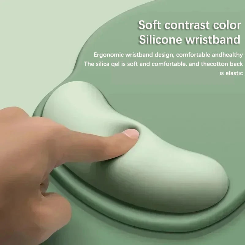 Wrist Rest Computer Desktop Silicone Mouse Pad Comfortable Wrist Rest Non-slip Mouse Pad Soft Mouse Pad Gradient Color Mouse Pad