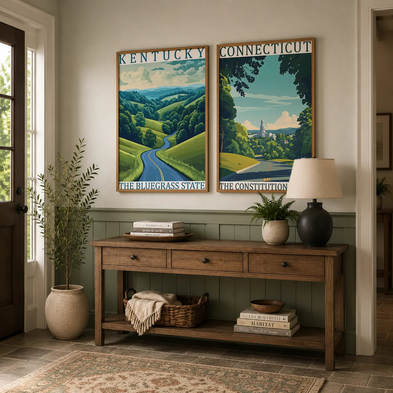 Nature Wall Art Aesthetic Canvas Painting Modern Style Poster Prints for Bedroom Living Room Wall Decor