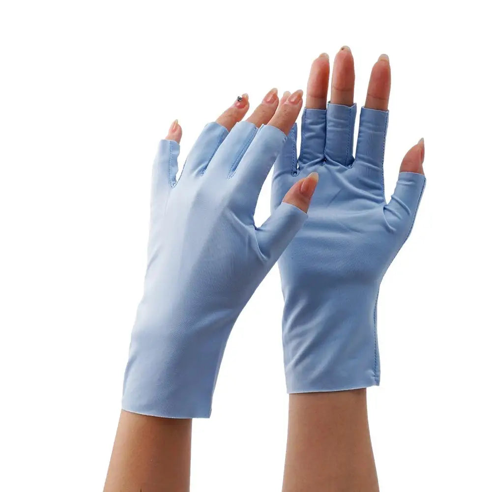 Women Sunscreen Gloves Fingerless Gloves Summer Sunscreen UV Protection Multicolor Gloves Woman Driving Glove Female Touchscreen