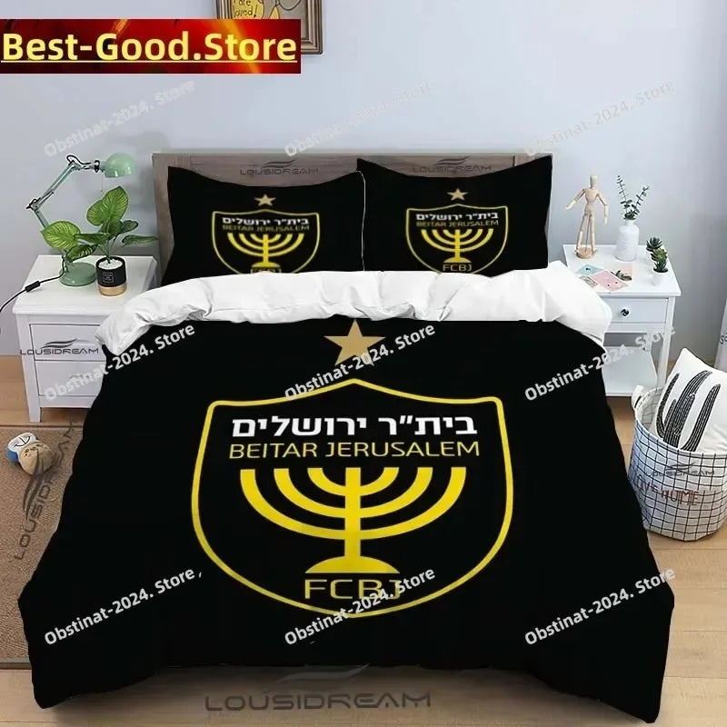 Beitar Jerusalem Fc All Season Twin Bedding Set 3 Piece Comforter Set Bed Duvet Cover Double King Comforter Cover Home Textile