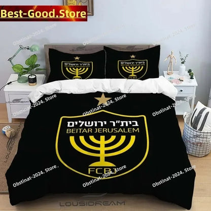 Beitar Jerusalem Fc All Season Twin Bedding Set 3 Piece Comforter Set Bed Duvet Cover Double King Comforter Cover Home Textile