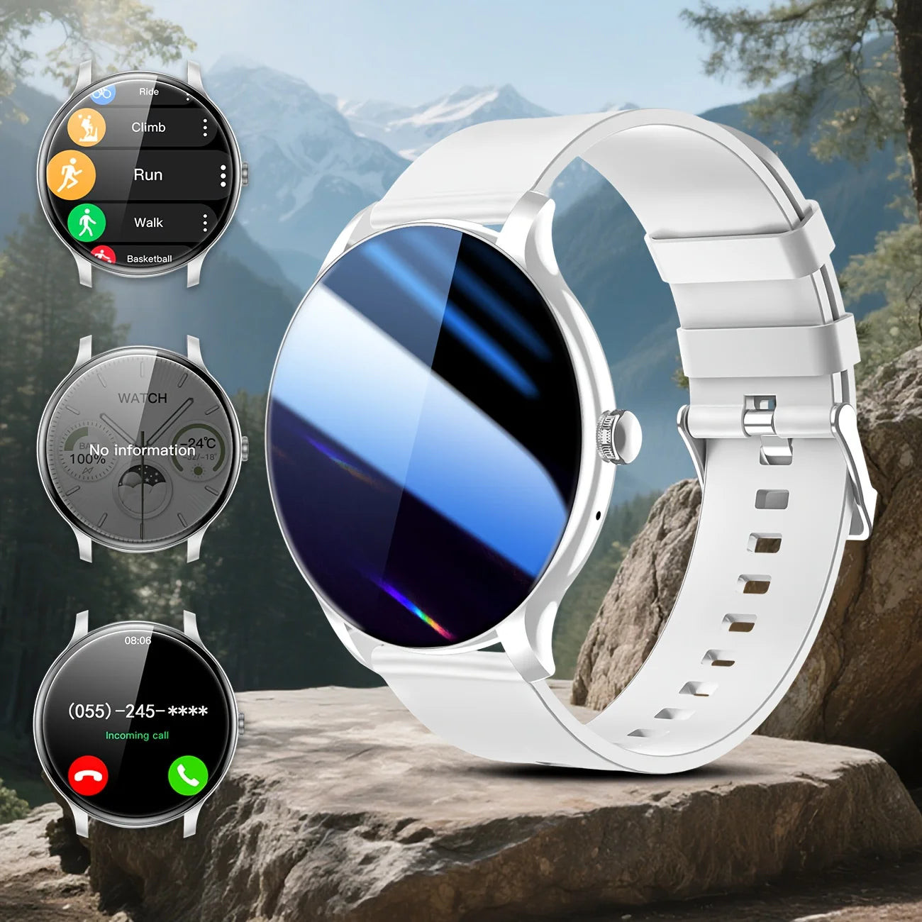 LAXASFIT 2026 New Fashionable Men's Smart Watch Wireless Call Digital Fitness Tracker Sports Smartwatch For Women's Android iOS