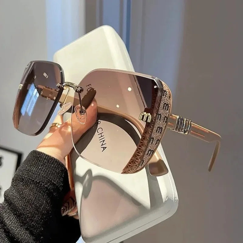 Ins Fashion Brand Square Sunglasses Women Luxury Desig Sun Glasses Ladies Vintage Trendy Driving Eyeglasses Gafas De Sol