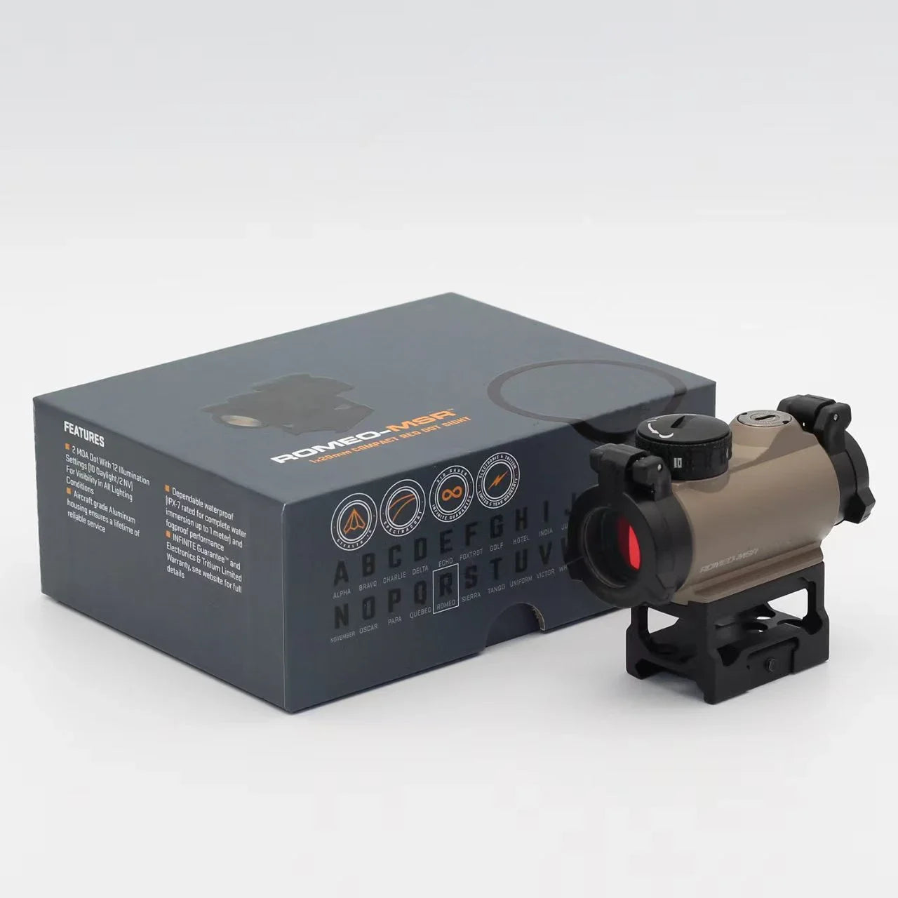 Optical M5 Red Dot Sight 2MOA Reticle with LRP QD Mount Hunting Target Acquisition Compact Scope Airsoft Reflex for Rail Mount