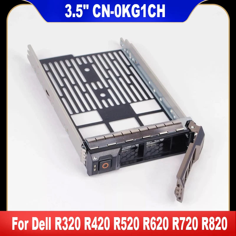0KG1CH New 3.5" SAS SATA Hard Disk Caddy Tray For Dell PowerEdge T320 T420 T620 R320 R420 R520 R620 R720 R820 WIth Screws KG1CH