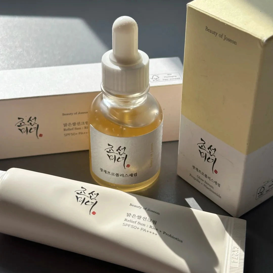 Korean Brand Refreshing Toner Moisturizing Face Cream Eye Cream Skin Essence Oil Rice Probiotic Skincare Set Sunblock Sunscreen