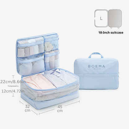 Comforter Storage Bag - Large Capacity Bedding Storage Bags Ultra Space Saving Self Compression Organizer, Washable Compression