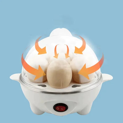 Multifunctional Electric Egg Cooker Automatic Egg Boiler 7 Eggs Mini Egg Cooker Kitchen Breakfast Machine Mini Egg Boiler