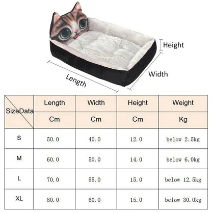 Dog Beds for Small Dogs Bed Large Pets Accessories Pet Products Cats Puppy Mat Medium Supplies Sofa Blanket Big Kennel Cushion