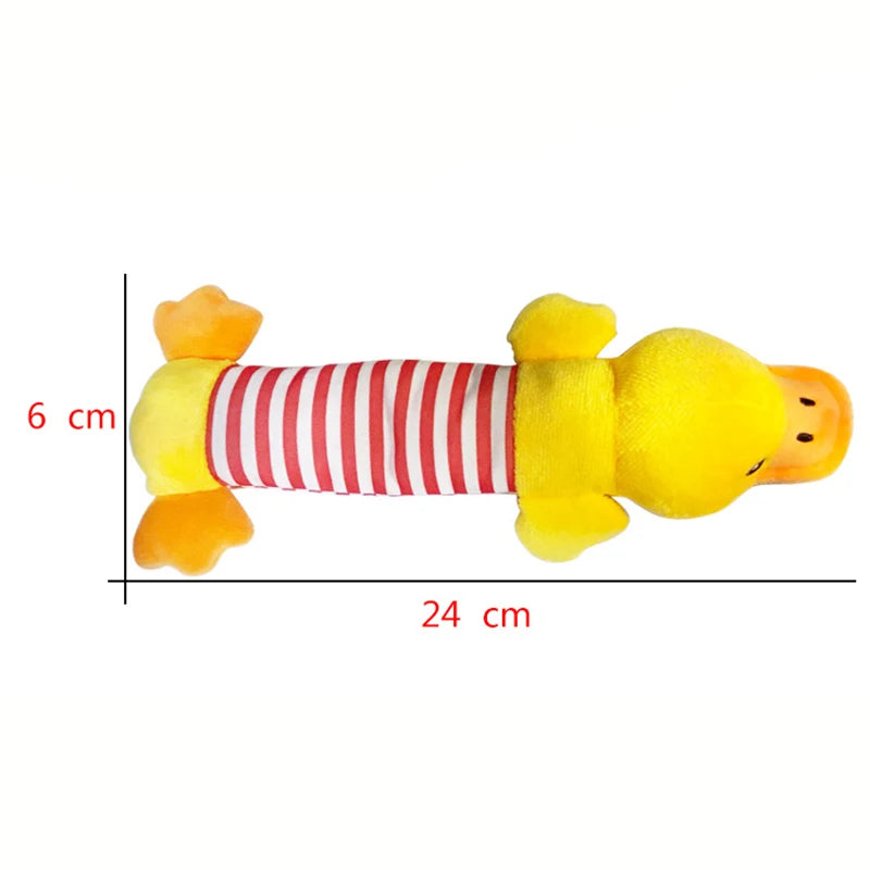 Dog Squeaker Toys for Boredom, Teeth Grinding Teeth Cleaning Stuffed Plush Toys for Small Medium Breed Dog Pet Supplies