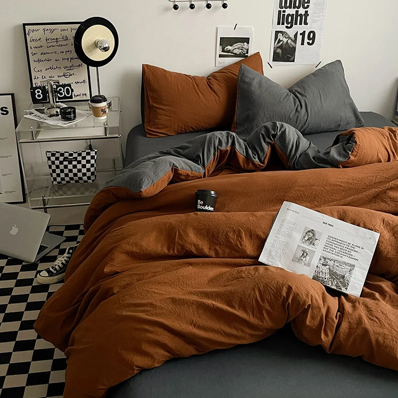 Bedding Comforter sets Duvet Cover bedsheets set with pillowcase Bedding Linens Set for Queen/King Bed edredones de cama