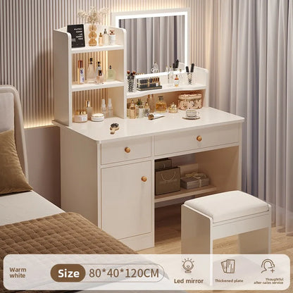 Firm Dresser, chest, integrated girls' bedroom, simple worktable with mirror, makeup table