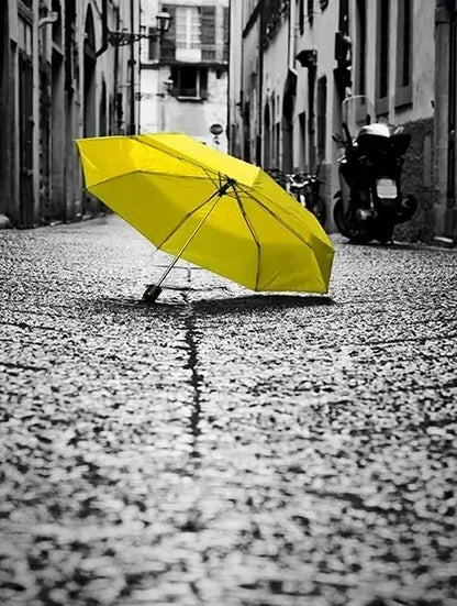 Black and White Europe Landscape Picture Home Decor Nordic Canvas Painting Wall Art Yellow Scenery Posters for Living Room Decor
