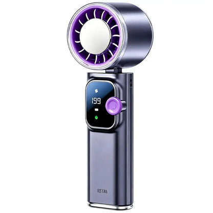 Portable Fan 199-Speed 4000mAh Rechargeable Low-Noise Summer Blower Small Pocket Fan For Beach Vacation Outdoor Indoor Travel