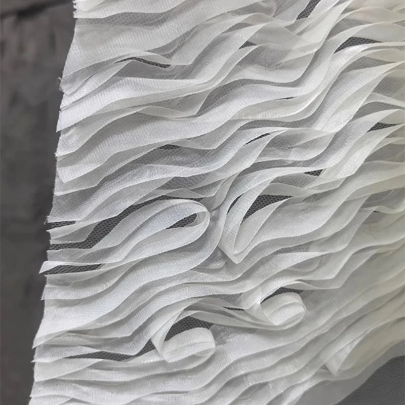 Chinese-Style Abstract Irregular Texture Fabric Designer Material for Handmade DIY Decoration Hanfu Sewing Accessories Wholesale