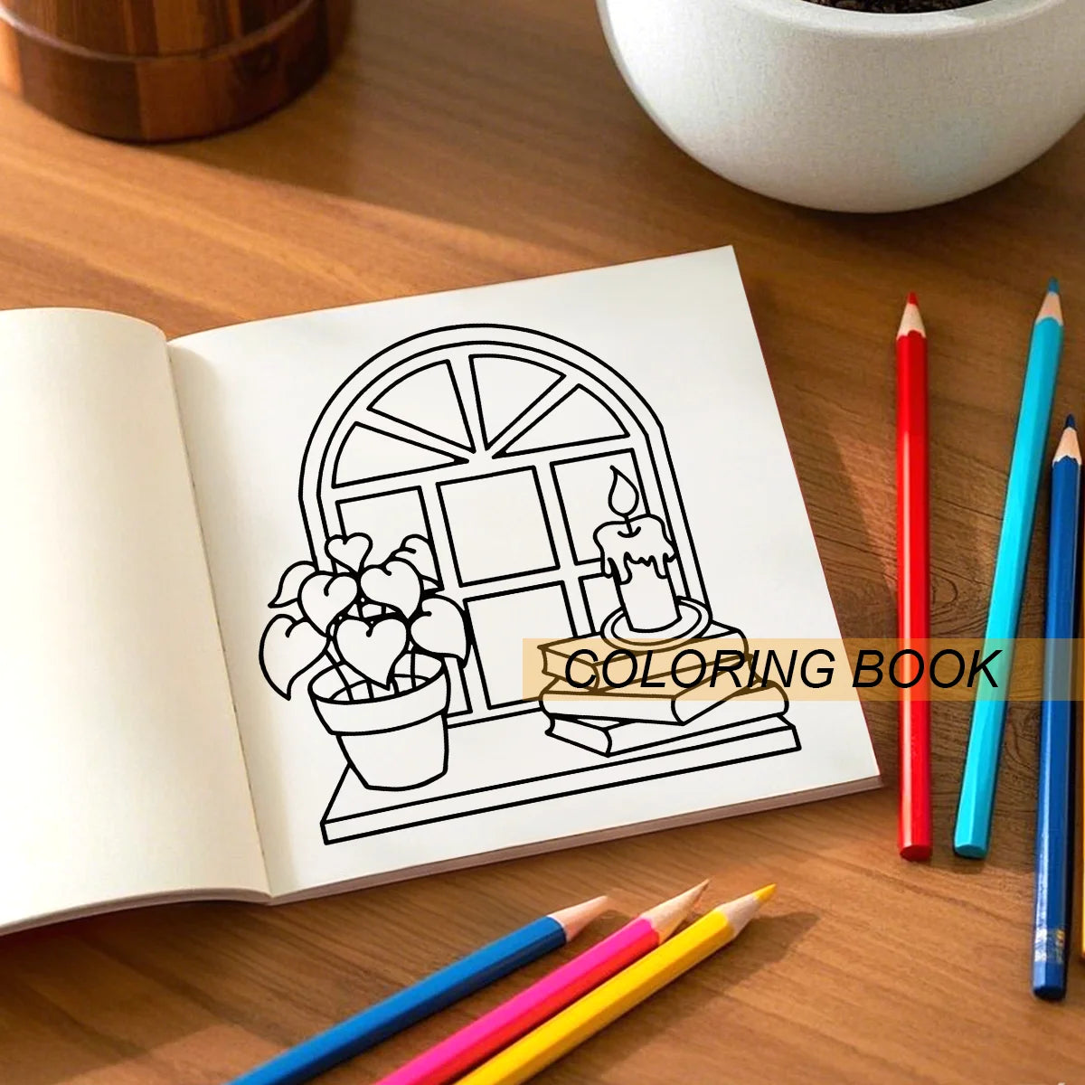 BIG AND BOLD STRESS RELIEF EASY COLORING BOOK for Adults and Teens Mixed Coloring Paper Stress Relief Emotional Relief ﻿