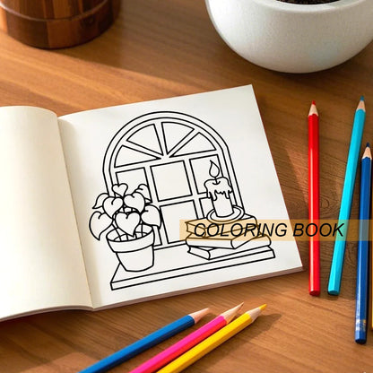 BIG AND BOLD STRESS RELIEF EASY COLORING BOOK for Adults and Teens Mixed Coloring Paper Stress Relief Emotional Relief ﻿