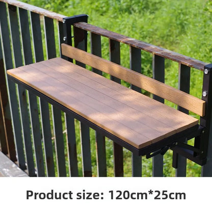 Wooden Outdoor Tables Garden Portable Folding Side Table Simple Modern Removable Study Desk Balcony Outdoor Dining Table