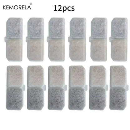 KEMORELA 12PCS Cat Water Fountain Filter Pet Fountain Replaced Filter Accessories Pet Supplies