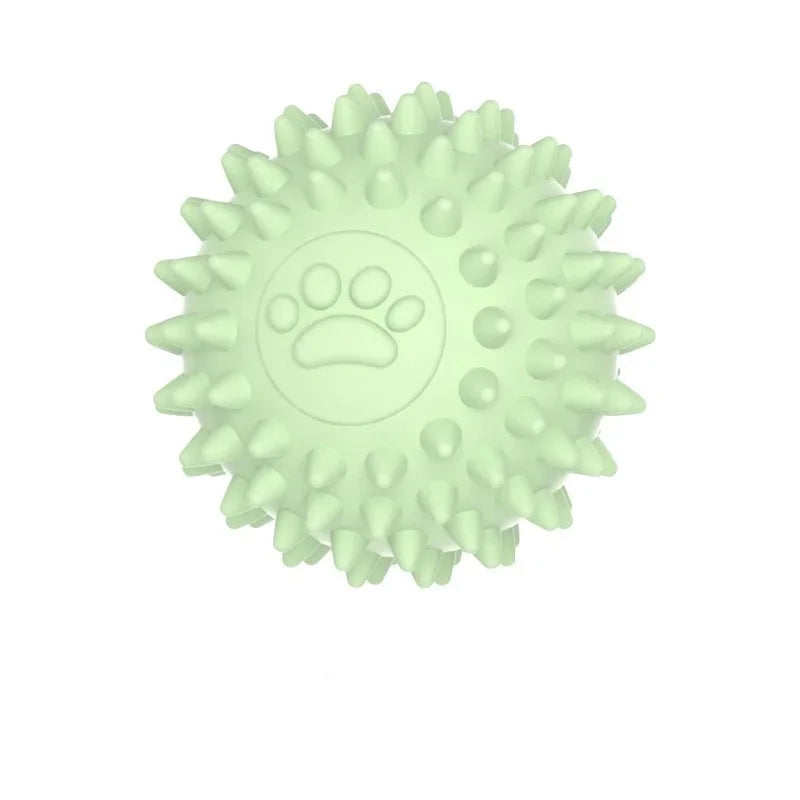 Pet Dog Toy Ball Solid Bite-Resistant Chewing Indestructible Bouncing Ball Dog Rubber Training Interactive Game Teething Ball
