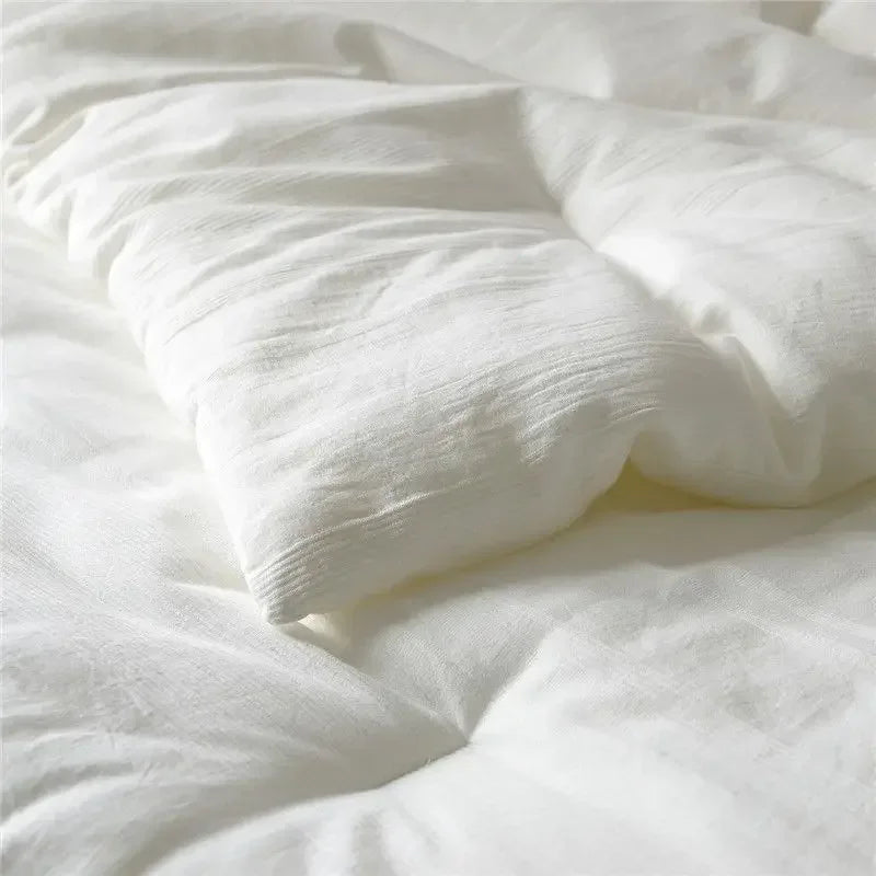 Japan Meiji Nishikawa Comforter Duvet Insert - Quilted White Comforters Queen Size All Season Down Bedding Comforter with Corner