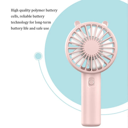 Portable Mini Fan USB Rechargeable Fans Handheld Fans Desk Table Fan Air Conditioner Mute Cooler for Outdoor Home Office School