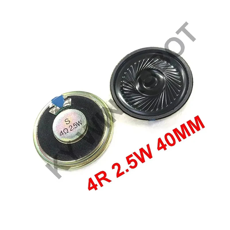 2Pcs/Lot Ultra-Thin Mini Speaker 40mm 5.5mm 4Ohm 2W 2.5W Full Range Mid High Loudspeaker DIY Electronic Components Replacement