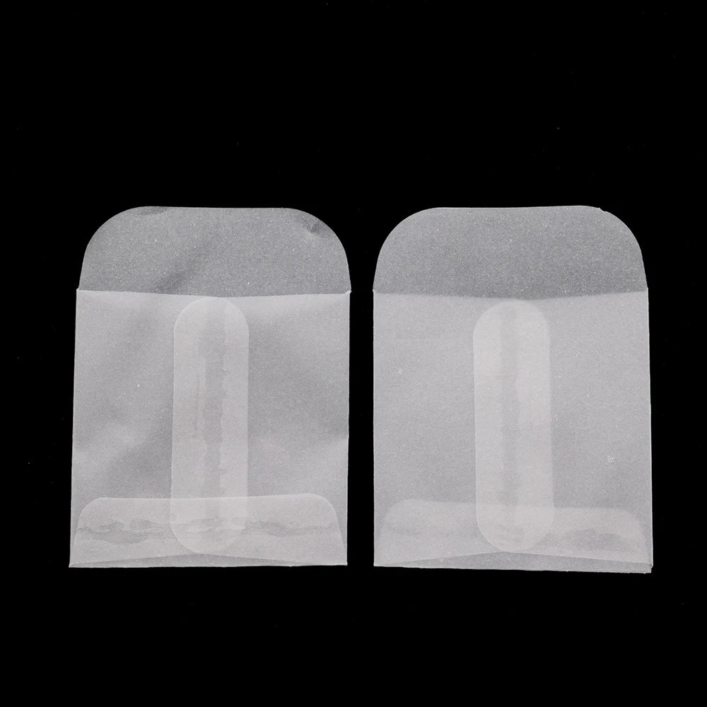 50Pcs White Translucent Jewelry Storage Bag For Card Earring Necklace Bracelet Gift Packaging Storage Mini Envelopes Wholesale