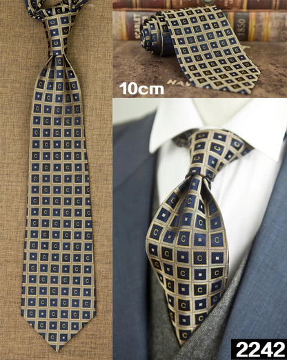 Ties Unusual Pattern Checked Abstract Polka Dots Stripes 100% Silk Jacquard Woven Fashion Brand New Casual Formal Party