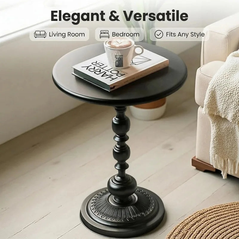 Retro corner few wrought iron bedside storage small round table sofa side few living room balcony household coffee table side