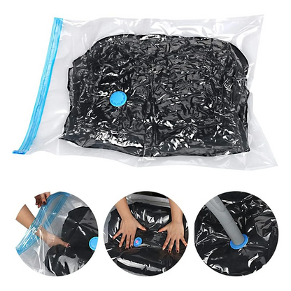 Vacuum Bags for Clothes - Pack of 10 40 X 30 cm Reusable Storage Bags Vacuum Bags with Seal and Space Saving Travel Bags