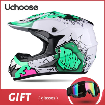 Full face motorcycle helmet for mountain bike  off-road  classic, MTB, racing, motocross, downhill, downhill