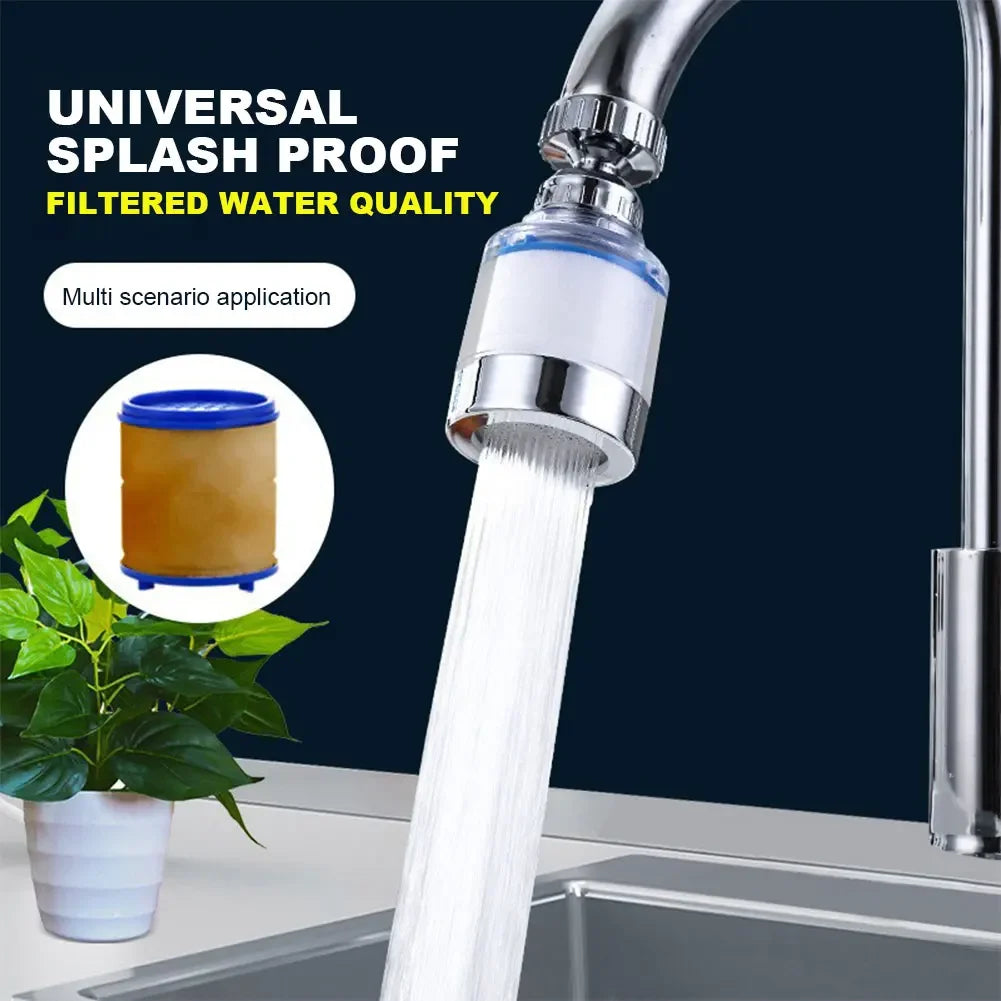 1Set Faucet Water Filter 360 Degree Rotating Filter Elements Water Purifier Set Heavy Metals Filtered Tools PP Cotton Filtration
