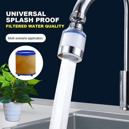 1Set Faucet Water Filter 360 Degree Rotating Filter Elements Water Purifier Set Heavy Metals Filtered Tools PP Cotton Filtration