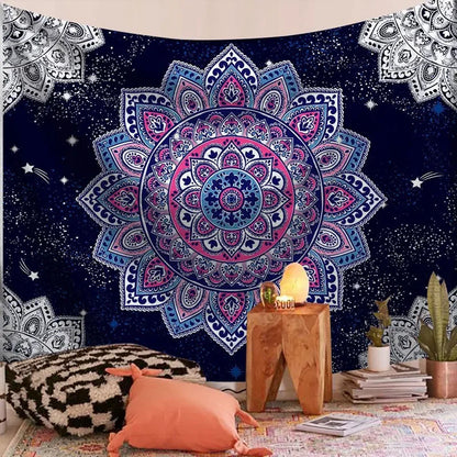 Mandala Bohemian Yoga Mat Beach Towel Shawl Blanket Indian Wall Hanging Tapestry Bohemian Mandala Tapisserie Decoration Mural