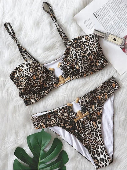 Sexy Black Bikini 2025 Women Bandeau High Cut Push Up Padded Luxury Solid Rhinestone Swimwear Brazilian Bathing Suit Swimsuit
