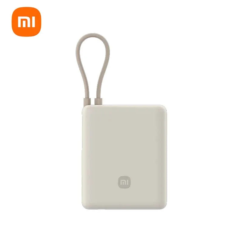 Xiaomi 10000mAh 33W Two-Way Fast Charging Portable External Battery Power Bank with Built-in USB-C Cable Compatible with iPhone