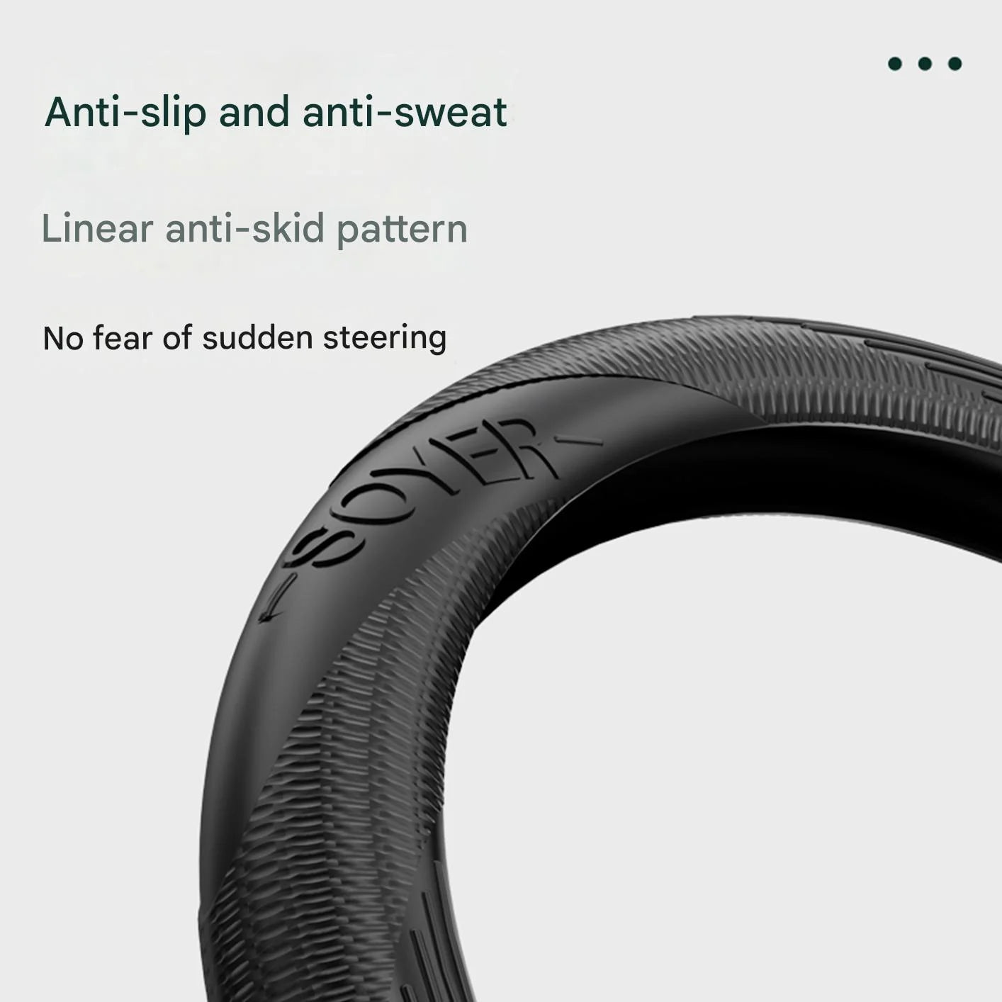 Car steering wheel cover silicone summer non-slip sweat-absorbent high-end handlebar cover protective cover four seasons protect